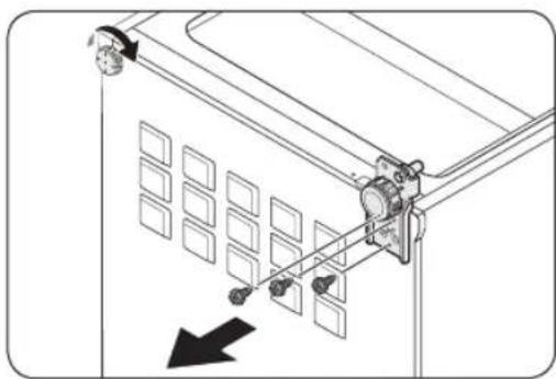 SAMSUNG RZ32M7120WW - STEP 4 Reverse the bottom hinge - 1