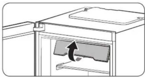SAMSUNG RZ32M7120WW - To open the top shelf cover (applicable models only) - 1