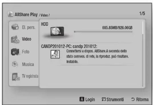 SAMSUNG STBE7500 - Uso della funzione AllShare Play - 1