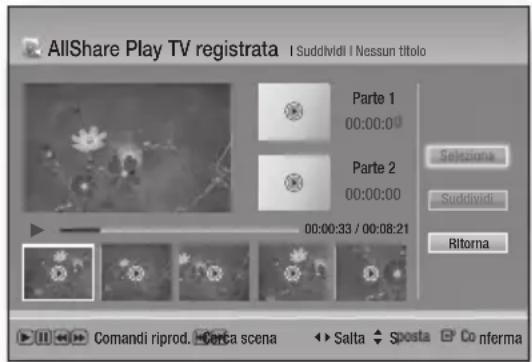 SAMSUNG STBE7500 - Divisione di un titolo in due parti (Dividi titolo) - 1