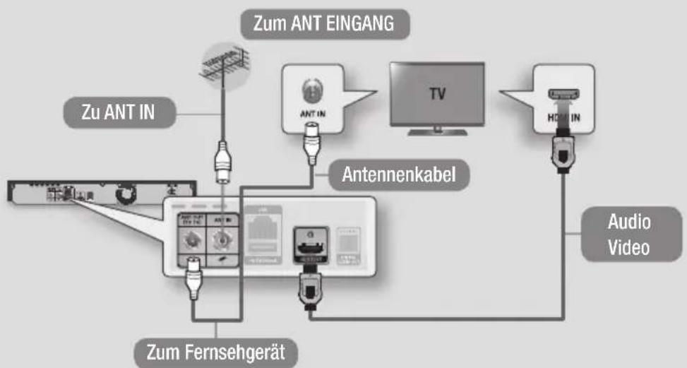 SAMSUNG BDH8900M - Anschluss an ein Fernsehgerät - 1