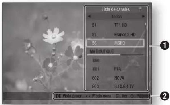 SAMSUNG BDE8900 - Lista de canales - 1