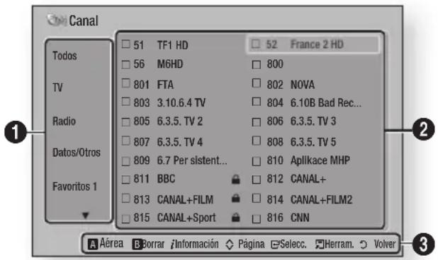 SAMSUNG BDE8900 - Pantalla de canales - 1