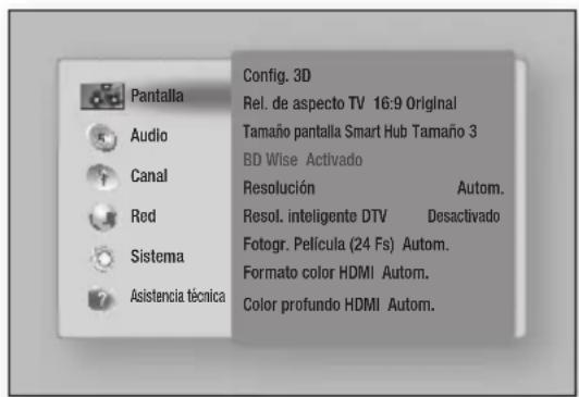 SAMSUNG BDE8900 - Págrina de inicio - 2