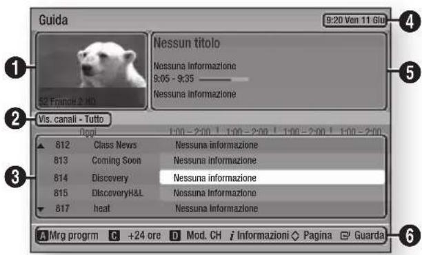 SAMSUNG BDE8900 - visualizzazione della schermata della guida - 1