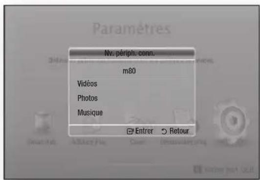 SAMSUNG BDE8900 - Insérez un périphérique USB ou un téléphone mobile dans le port USB - 1