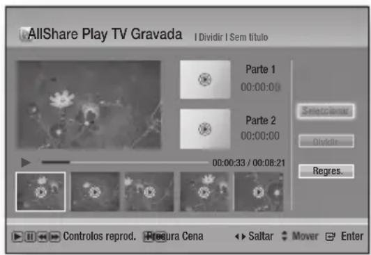 SAMSUNG BDE8900 - Dividir uma Secção de um Túlto (Divisão eminous) - 1