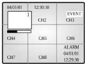 SAMSUNG SMO210TRP - Alarm/Motion Channel intensiv optagelse - 3