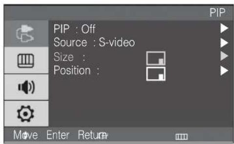 SAMSUNG SMT1721P - PIP Size select (VGA mode only) - 1