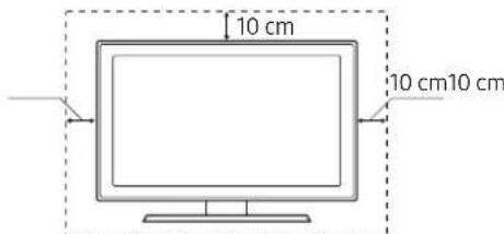 SAMSUNG UE55MU8000T - Providing proper ventilation for your TV - 1