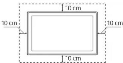 SAMSUNG UE55MU8000T - Providing proper ventilation for your TV - 2