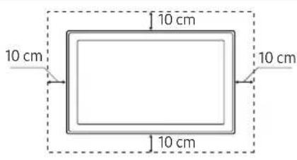 SAMSUNG UE32M5505AK - Fornecimento de ventilação adequada para o televisor - 2