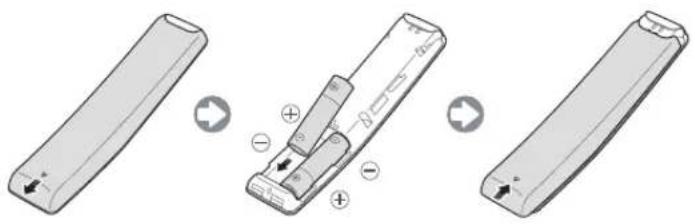 SAMSUNG UE32M5505AK - Installere batterier i din Samsung Smart Remote - 1