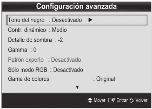 SAMSUNG UE46C6000RK - Configuración avanzada - 1