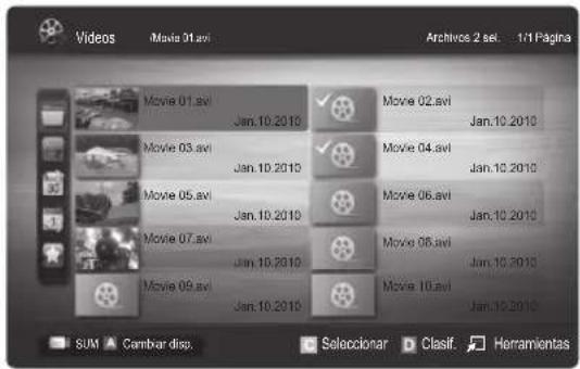SAMSUNG UE46C6000RK - Funciones adicionales del reproductor multimedia - 1