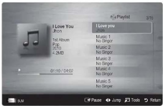 SAMSUNG UE46C6000RK - Playing Music - 1