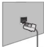 SAMSUNG UE46C6000RK - Connecting to a Wired Network - 1