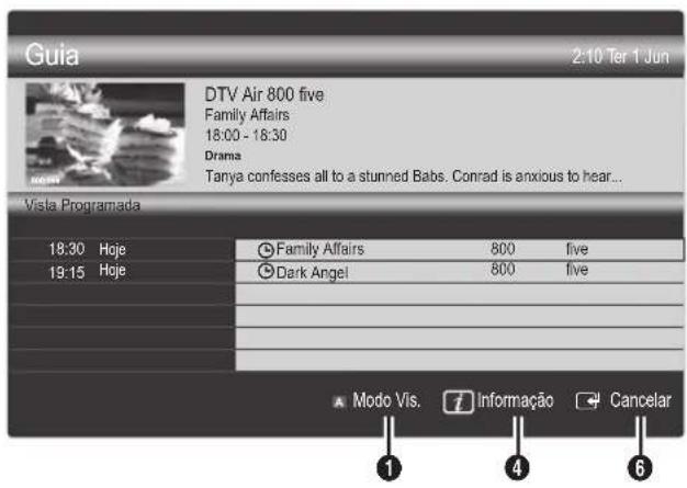 SAMSUNG UE40C9000SW - Utilização da função Vista Programada - 1