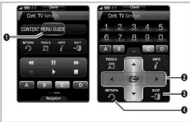 SAMSUNG UE40C9000SW - Navigation dans les menus - 1