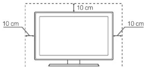 SAMSUNG UE40C9000SW - Instalacao com uma base. Instalacao com um suporte de montagem na parede. - 1