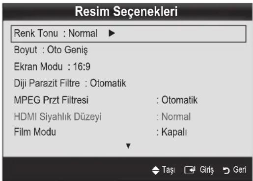 SAMSUNG UE40C9000SW - Resim Seçenekleri - 1