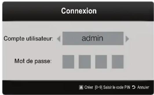 SAMSUNG UE40C9000SW - Connexion au compte - 1