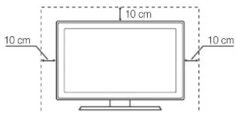 SAMSUNG UE40C9000SW - Instalación con un soporte Instalación con un montaje mural - 1
