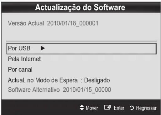 SAMSUNG UE40C9000SW - Actualização do Software - 1