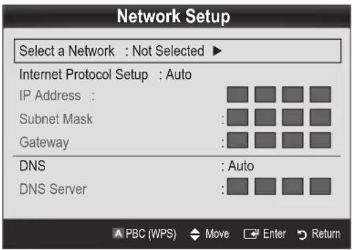 SAMSUNG UE40C9000SW - Nastavitev z moznostjo PBC (WPS) - 1