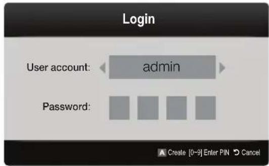 SAMSUNG UE40C9000SW - Account Login - 1