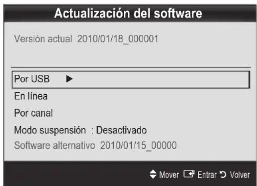 SAMSUNG UE40C9000SW - Actualizacion del software - 1