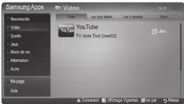 SAMSUNG UE40C9000SW - Samsung Apps - 1