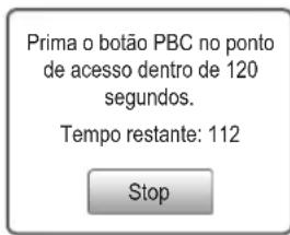 SAMSUNG UE40C9000SW - Como ligar'utilizando a opção PBC (WPS) - 1