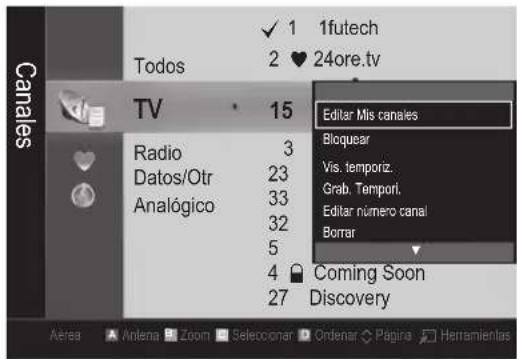 SAMSUNG UE40C9000SW - (en Admin. de canales) - 1