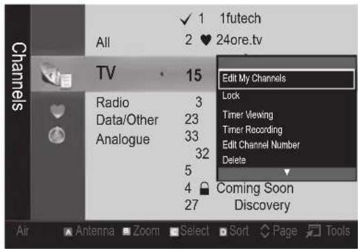SAMSUNG UE40C9000SW - My Channels - 1