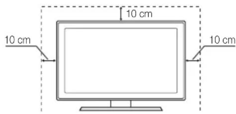 SAMSUNG UE40C9000SW - Installation with a stand. Installation with a wall-mount. - 1