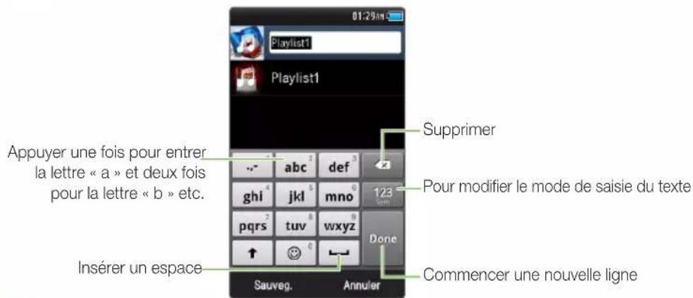SAMSUNG YPR2AS - Exemple: Renommer une liste de lecture - 1