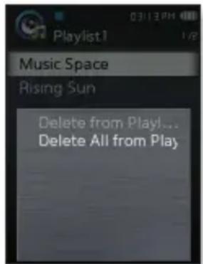 SAMSUNG YPQ2CW - Suppression de tous les fi chiers de la liste de lecture - 1