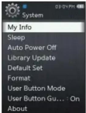 SAMSUNG YPQ2CW - Options de réglage du système - 1