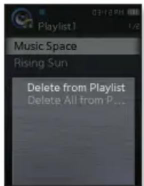 SAMSUNG YPQ2CW - Suppression d'un fi chier de la liste de lecture - 2
