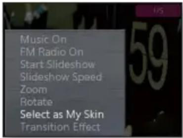 SAMSUNG YPQ2CW - Selectionner une image comme fond d'écran - 1