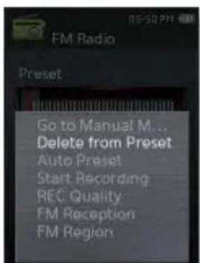 SAMSUNG YPQ2CW - Pour supprimer une préselection - 1