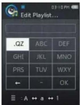 SAMSUNG YPQ2CW - Modificat iOn d'un nom de listede lecture - 1