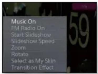 SAMSUNG YPQ2CW - Ecouter de la musique ou la radio FM durant l'affi chage des images - 1