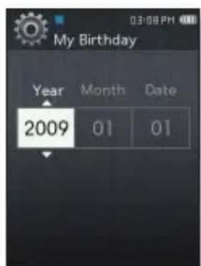 SAMSUNG YPQ2CW - Réglage Mon anniversaire - 2