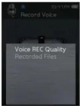 SAMSUNG YPQ2CW - Réglage de la qualité de l'enregistrement vocal - 1