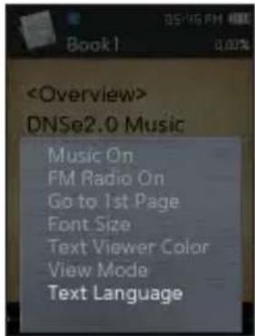 SAMSUNG YPQ2AW - Régler la langue du texte - 1