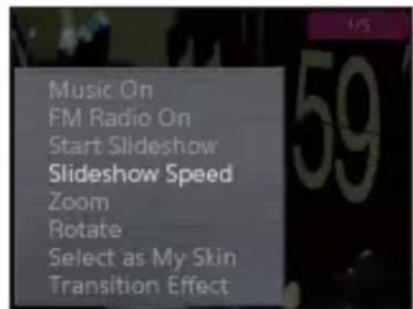 SAMSUNG YPQ2AW - Régler la vitesse du diaporama - 1