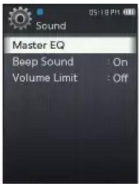 SAMSUNG YPQ2AW - Options de réglage du son - 1