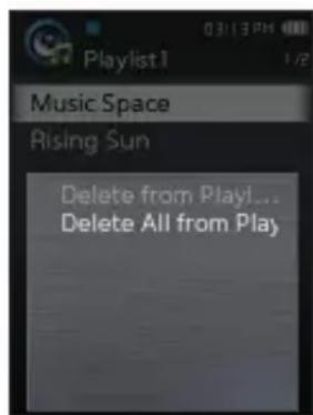 SAMSUNG YPQ2AW - Suppression de tous les fichiers de la liste de lecture - 1